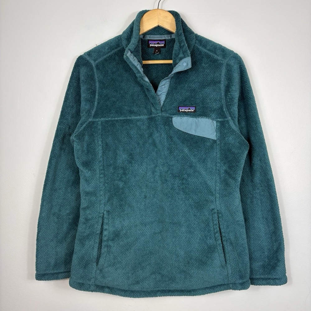 Patagonia Women's Re-Tool Snap-T Pullover Sz XL Teal